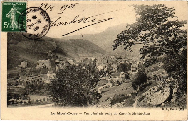 CPA Le Mont Dore General View taken from the Chemin FRANCE (1288838)