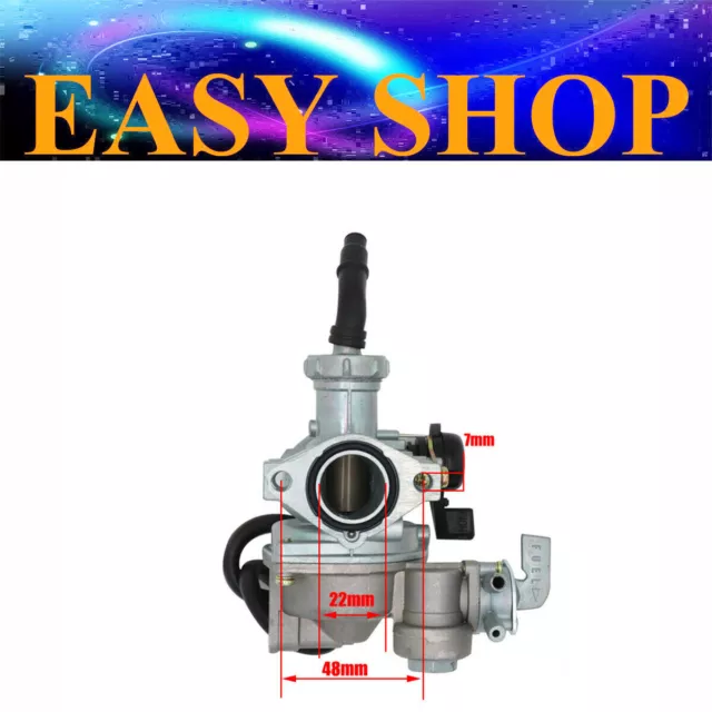 PZ22mm 48mm Carby Carburetor & Fuel Tap For Honda ATC125M CT90 CT110 Postie Bike