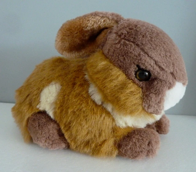 i. DOUDOU PELUCHE GIPSY LAPIN beige marron écru blanc 32cm réaliste - TTBE