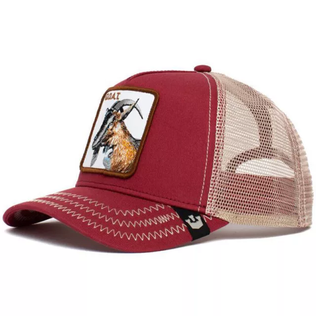 DE Men Animal Farm Trucker Mesh Baseball Hat Goorin Bros Style Snapback Cap