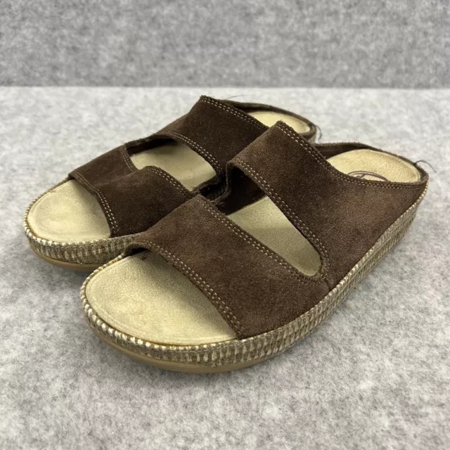 Fitflop Lolla Sandals WOMENS UK 5 EU 38 Brown Suede Leather Platform Shoes