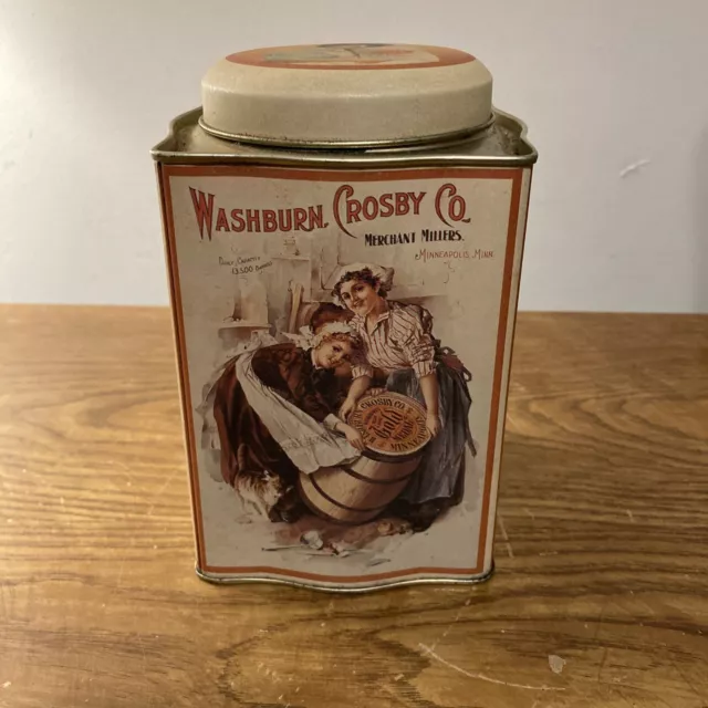 Vtg 1993 Gold Medal Flour Tin Canister Washburn Crosby Co Minneapolis MN