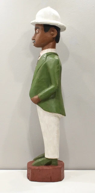 African Wood Colonial Statue West Africa 4