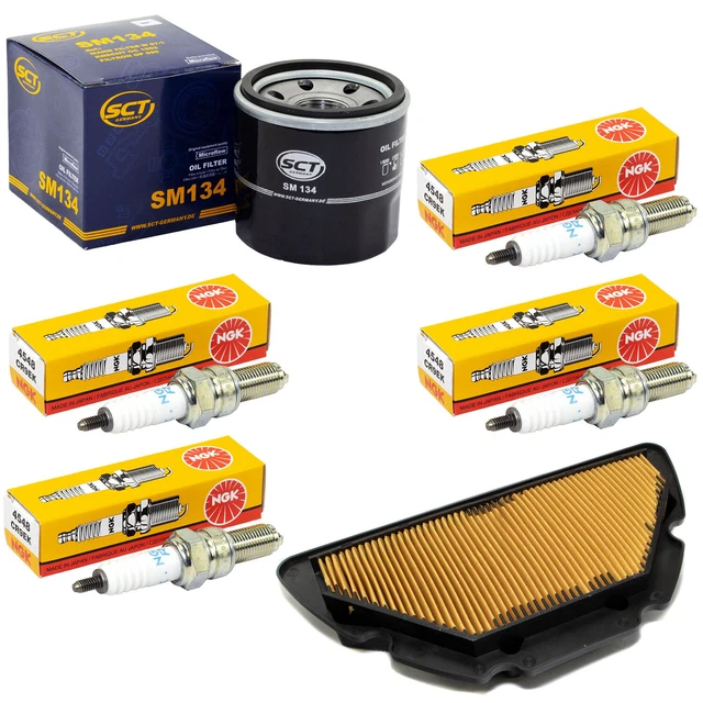 Kit Entretien Complet Suzuki GSF 650 Bandit 2007-2016 - 4L Huile + Filtres + Bougies NGK