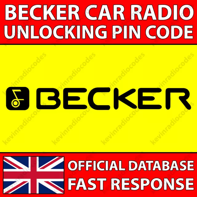 ✅Becker Radio Code Bmw Chrysler Ferrari Mercedes Porsche Audio Mexico Traffic✅