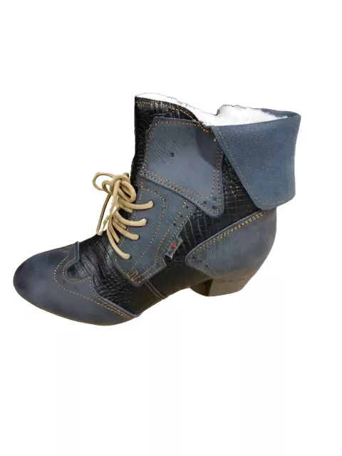 Tma 6188F Femme Bottines Cuir Véritable Bottes Fourrées Noir Gr. 37 Neuf 2.Wahl