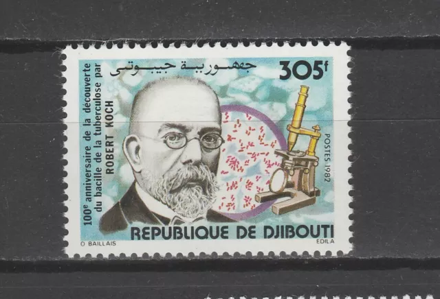 Djibouti tuberculose Bacille de Robert Koch    1982  num 550 **