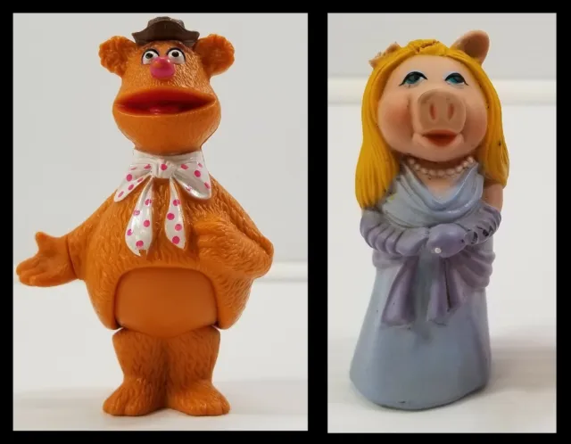 N) Vintage 1978 Fisher Price Muppet Show Players Finger Puppets Fozzie Piggy