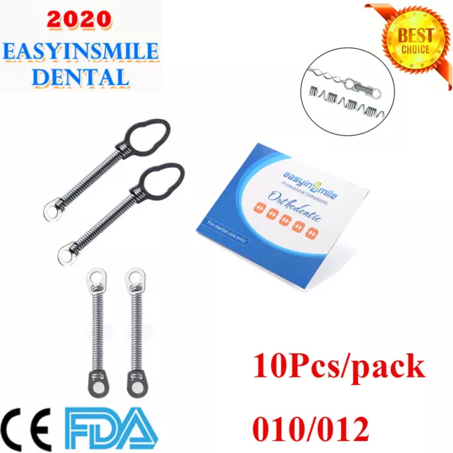 Dental Orthodontic Niti Closed Coil Spring Constant Force For Brackets 010/012