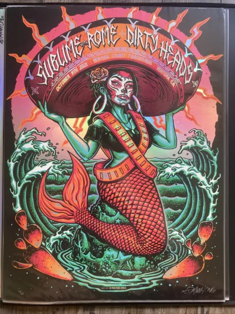 Sublime With Rome + Dirty Heads Ventura CA  Poster Munk One AP #/25