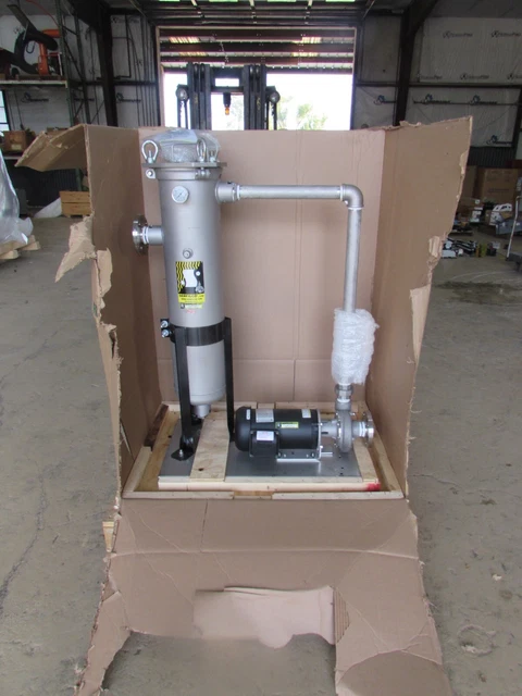 SERFILCO P-62-0171-K , 2" SS FILTER W/ 3 hp MOTOR & PUMP, NEW! MAKE OFFER!