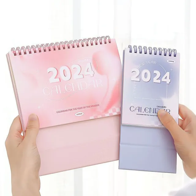 2024 Year Calendar Creative Minimalist Calendar Student Office Desk Decorat^:^