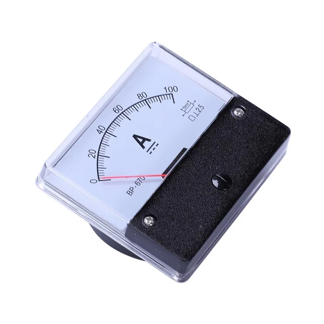Amperometro Analogico 44L1 - Misuratore Corrente AC 0-30A Per Pannelli