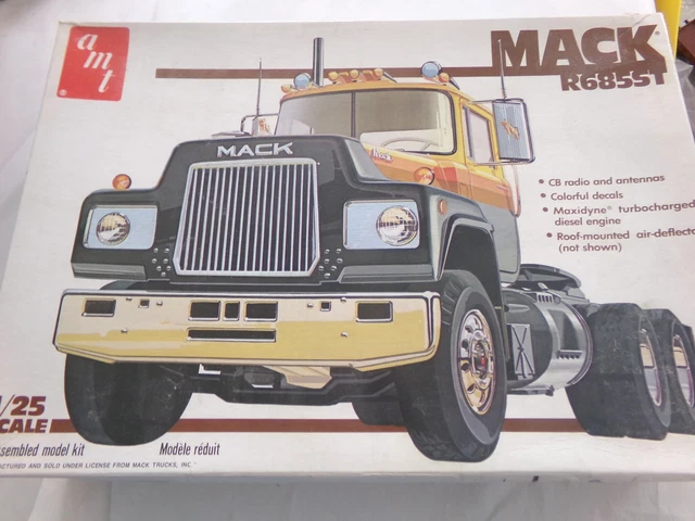 AMT BAUSATZ 5020 MACK R 685 ST im Maßstab 1:25-RARITÄT-VINTAGE von 1980 ...