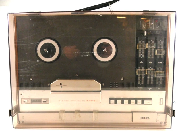 ② Magnétophone à bandes Vintage SIERA N4415 (Philips) + Capot - Enregistreurs audio