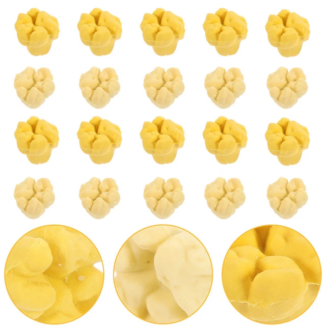 20 un. Papelería para estudiantes borradores de aprendizaje palomitas de maíz cauchos en forma de palomitas de maíz