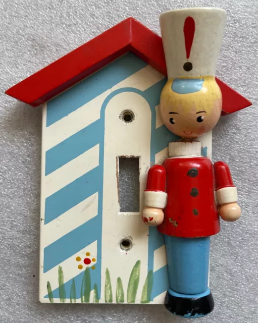 Originals by Irmi Wooden Toy Soldier Vintage Light Switch Cover Nursery