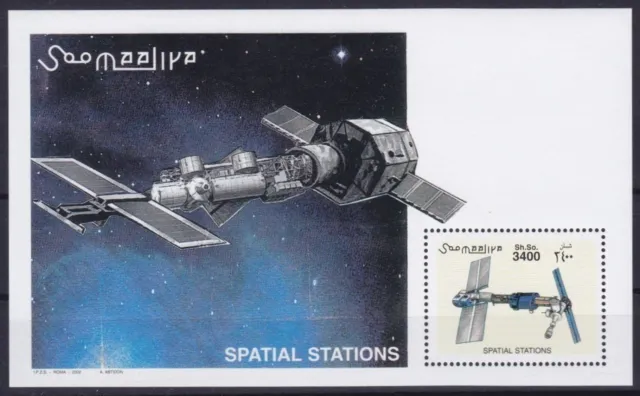 Somalia  Block 92 (954) **, Raumstationen (14 ME)