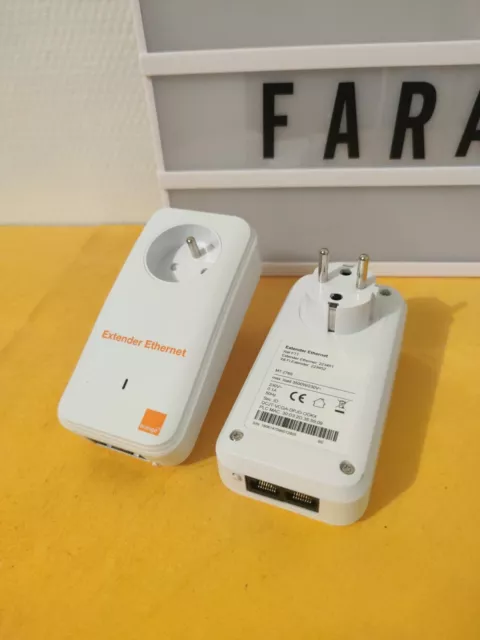 Kit CPL Wifi Extender Orange 500 Mo/s
