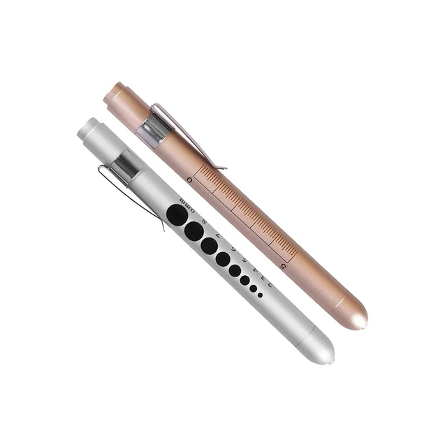 Aokin Pen Light with Pupil Gauge, Reusable LED Penlight Medical for Doctor Nu...