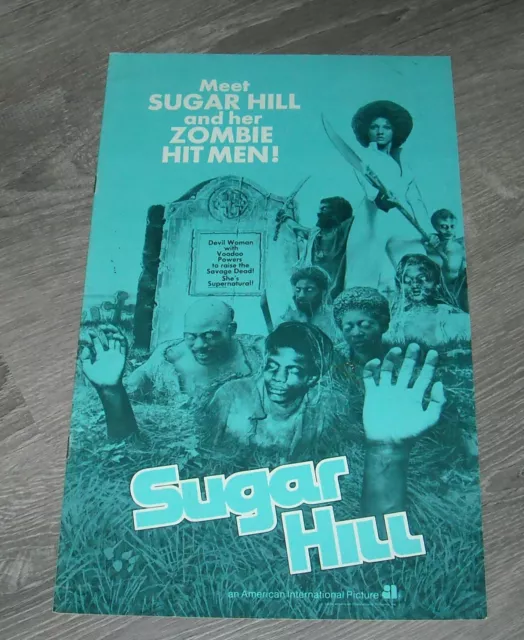 Sugar Hill Promo Horror Movie Pressbook 1974 Marki Bey Robert Quarry Zombies