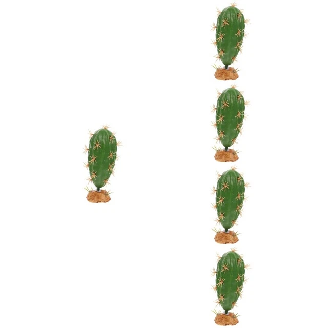 PRETYZOOM 8 Pezzi Di Piante Artificiali in Miniatura Di Cactus in Resina Piante Da in Mini Vaso