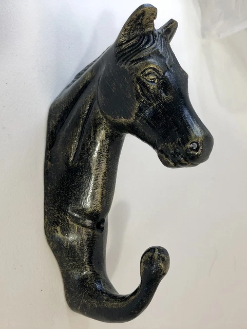 Cast Iron Horse Head Hook Harness Towel Coat