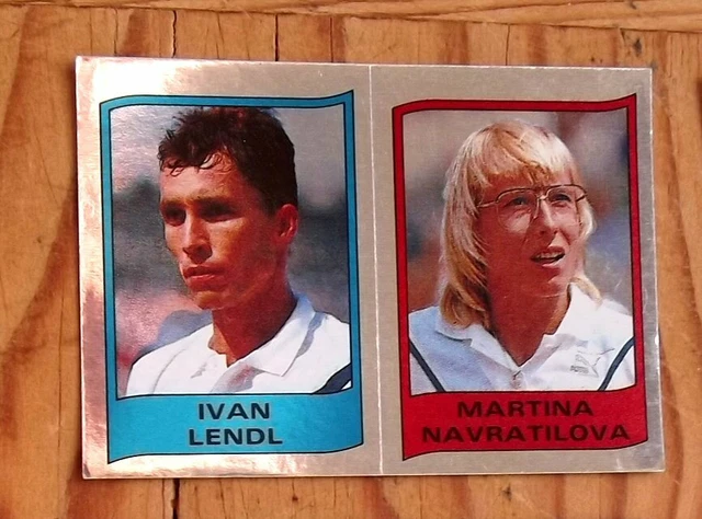 Panini Supersport Folie Ivan Lendl & Martina Navratilova Tennis Nr. 111 Sehr Gut