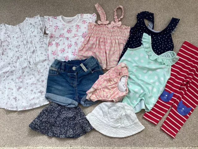 Girls Summer Clothes Bundle Age 12-18 Months