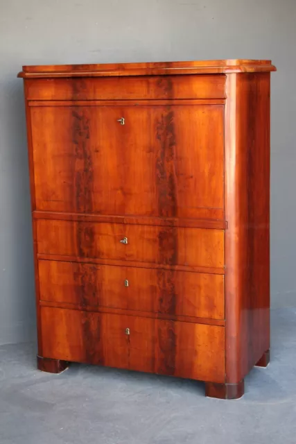 Antique Empire flame mahogany fall front desk 1825 Secretaire Bureau Sweden 1825 2