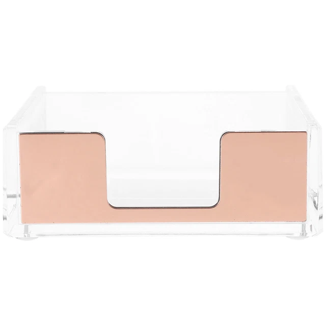 Stick Note Pad Holder Transparent Memo Note Holder Dispenser Note Pad Holder