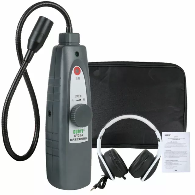 Ultrasonic Leak Detector Air Water Fluid Pressure Leakage Tester Vaccum System