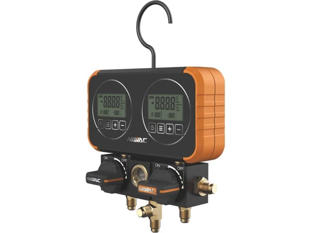NAVAC N2D4H - Manifold Gauge with Digital Display, 22 Refrigerants NAVAC N2D4H - Manifold Gauge with Digital Display, 22 Refrigerants