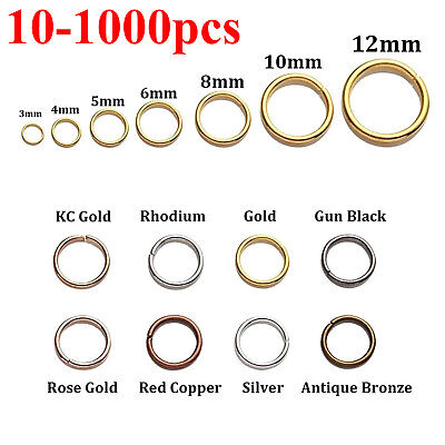 304 Strong Stainless Steel Open Split Jump Rings Connector Jewellery Findings