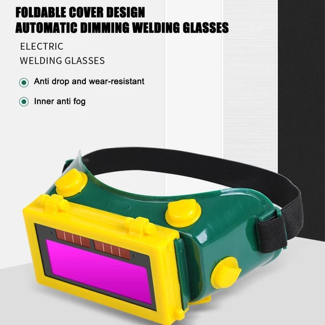 Occhiali Saldatura Energia Solare Automatici Oscuratori Argon Arco Tig Occhiali Maschera Y0C7 3