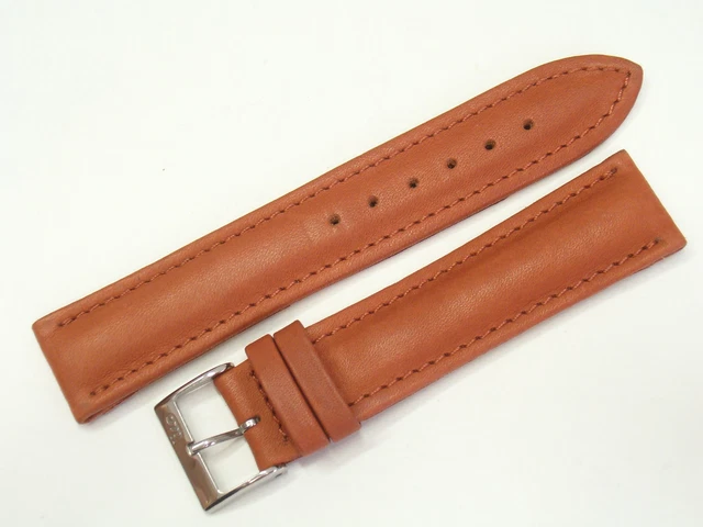 Cinturino in VERA PELLE di LAMA per orologi con ansetta da 18 mm - marrone -