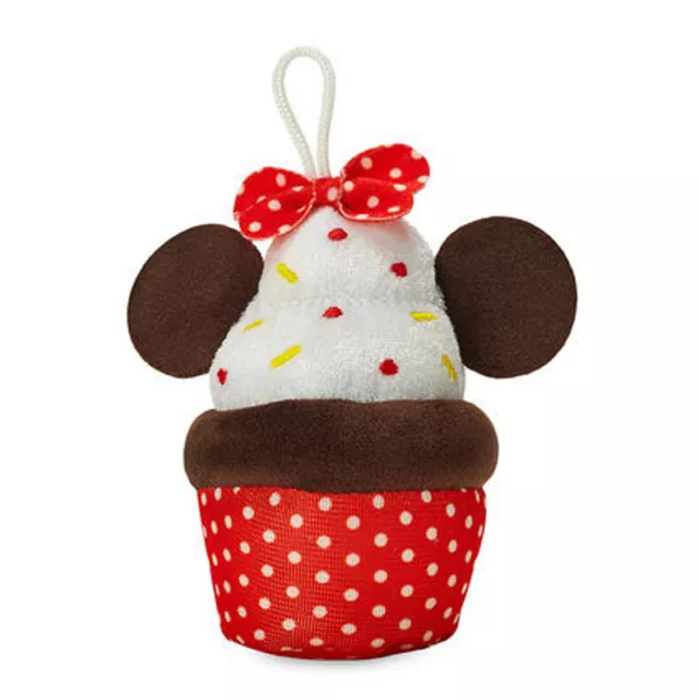 Disney Minnie Mouse Micro Plush Cupcake Ornament - Mickey Sprinkles Polka-Dots