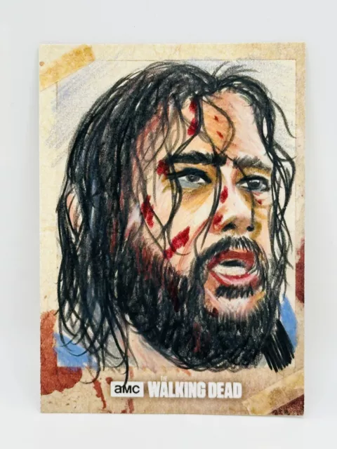 2018 Topps Walking Dead (JERRY) Artist Sketch Card AUTO By PHIL HASSEWER  1/1 🔥