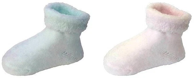 24 Paia Calzini Bimbo Neonato In Spugna Cotone Taglia 0-6 Mesi Saldi 40% Sconto