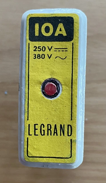 Ancien Porte-fusible Legrand Avec Fusible Neutre En Porcelaine - 25A