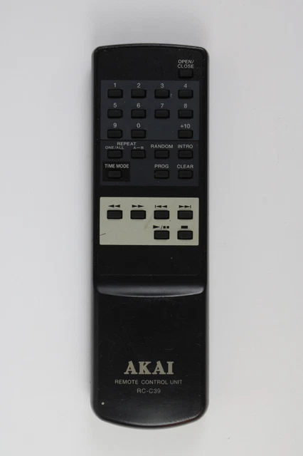 TELECOMANDO ORIGINALE AKAI RC-C39 Remote Control testato/testato ...