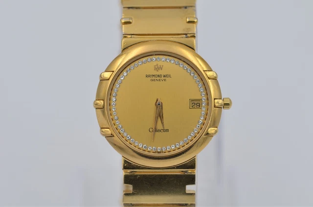 RAYMOND WEIL GENEVE Coliseum 18kt Gold Electroplated Wristwatch