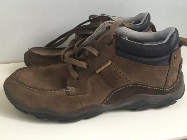 Skechers Relaxed Fit Bolland Taber Brown Walking Hiking Shoes 63382 Men's Sz 10