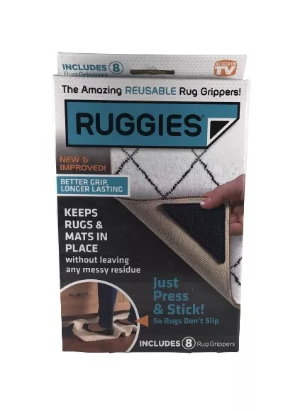 Ruggies Reusable Rug Grippers Includes 8 As Seen On TV