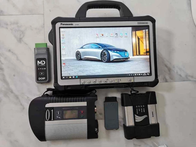 Mercedes Xentry 2023 +BMW+ODIS+JLR SSD/PATHFINDER Panasonic Cf-D1 Mk3 i5 8GB