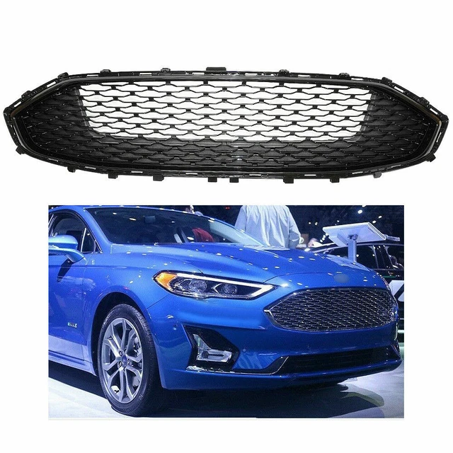For 2016 2017 2018 2019 Jaguar F-PACE Car Front Upper Vent Grille Gloss Black Mesh Radiator Grill With Red Logo