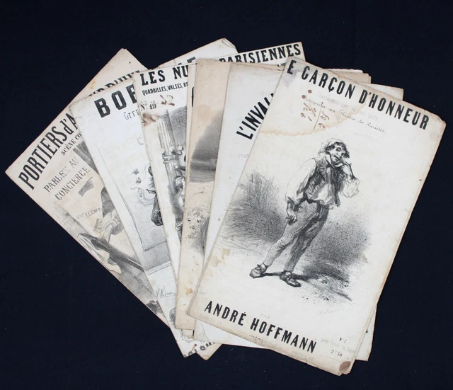 Lot 7 partions anciennes