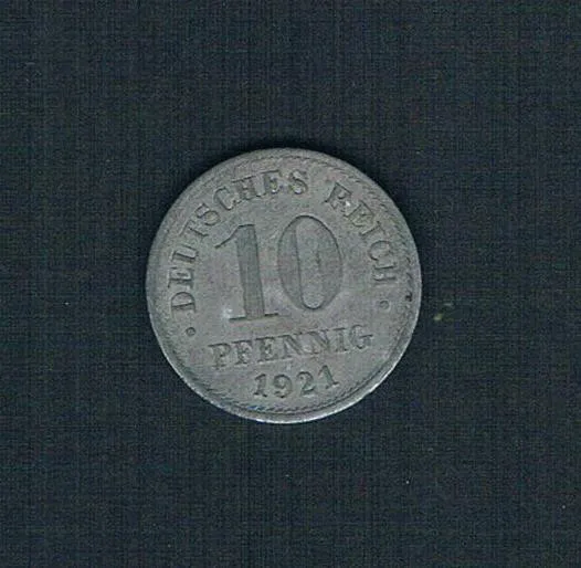 Deutsches Reich 10 Pfennig 1921