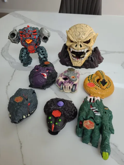 Vintage Mighty Max Play Sets Skull Gorilla Hand Serpent Etc Bundle Collection