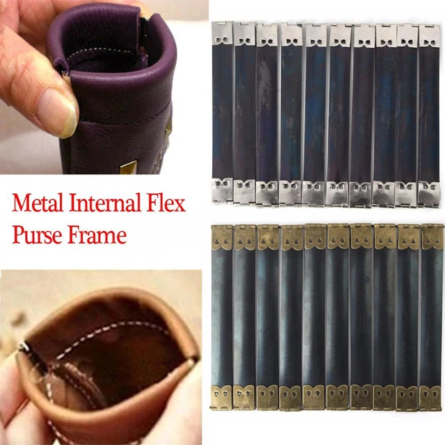 DIY Handmade Hidden Snap Bag Accessory Metal Kiss Clasp Purses Flex Frame